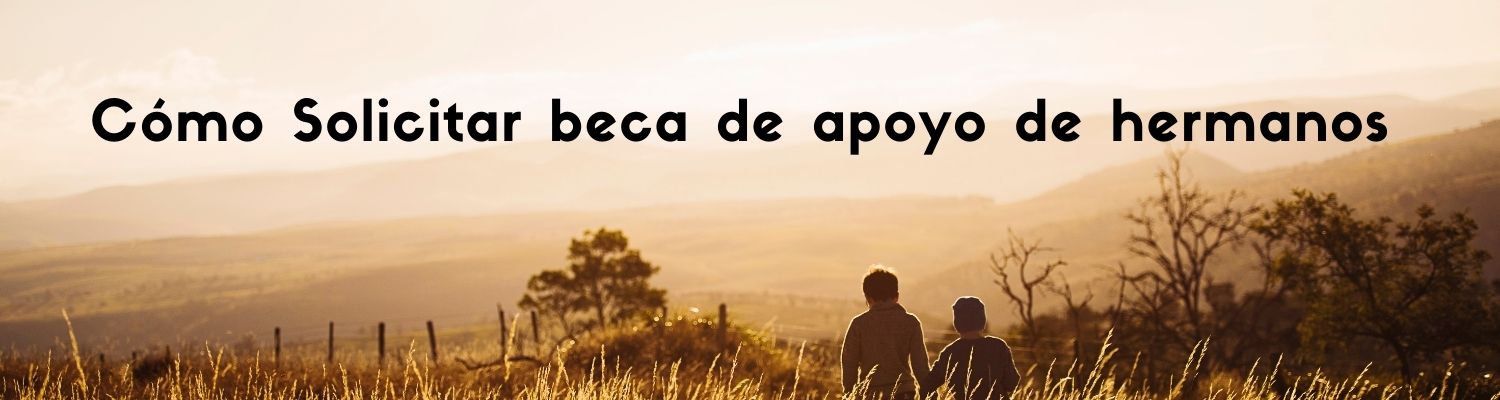 Beca apoyo a hermanos